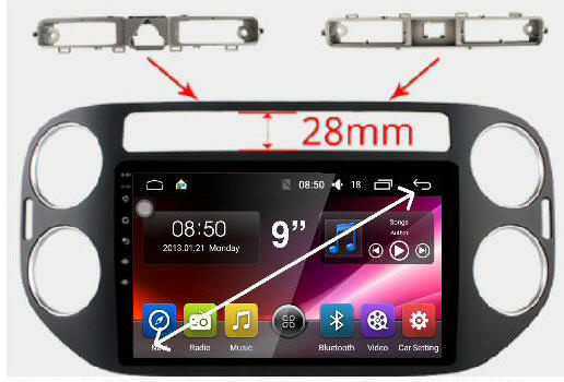 Volkswagen Tiguan Stereo Head Unit