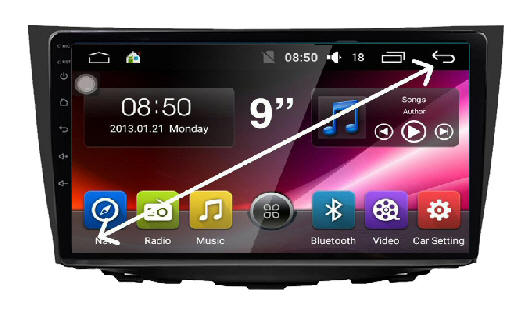 Suzuki Kizashi Stereo Head Unit